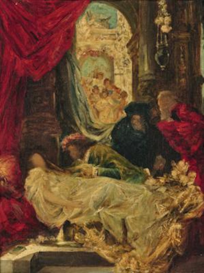 The Seemingly Dead Juliet Capulet, study by Hans Makart