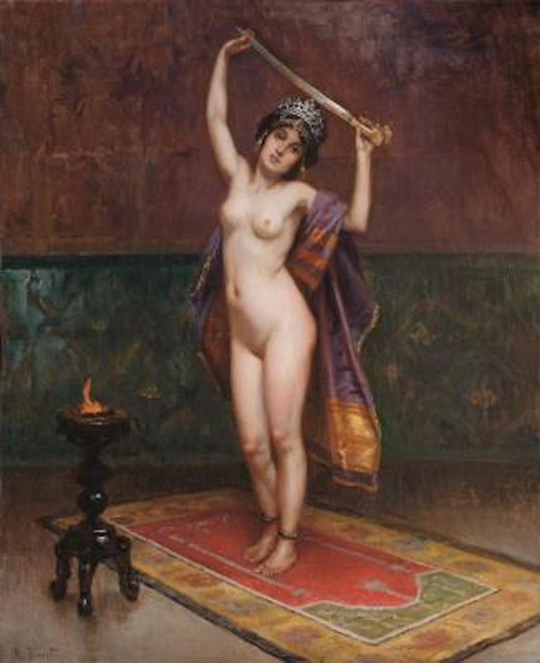 A Sword Dancer by Rudolf Ernst