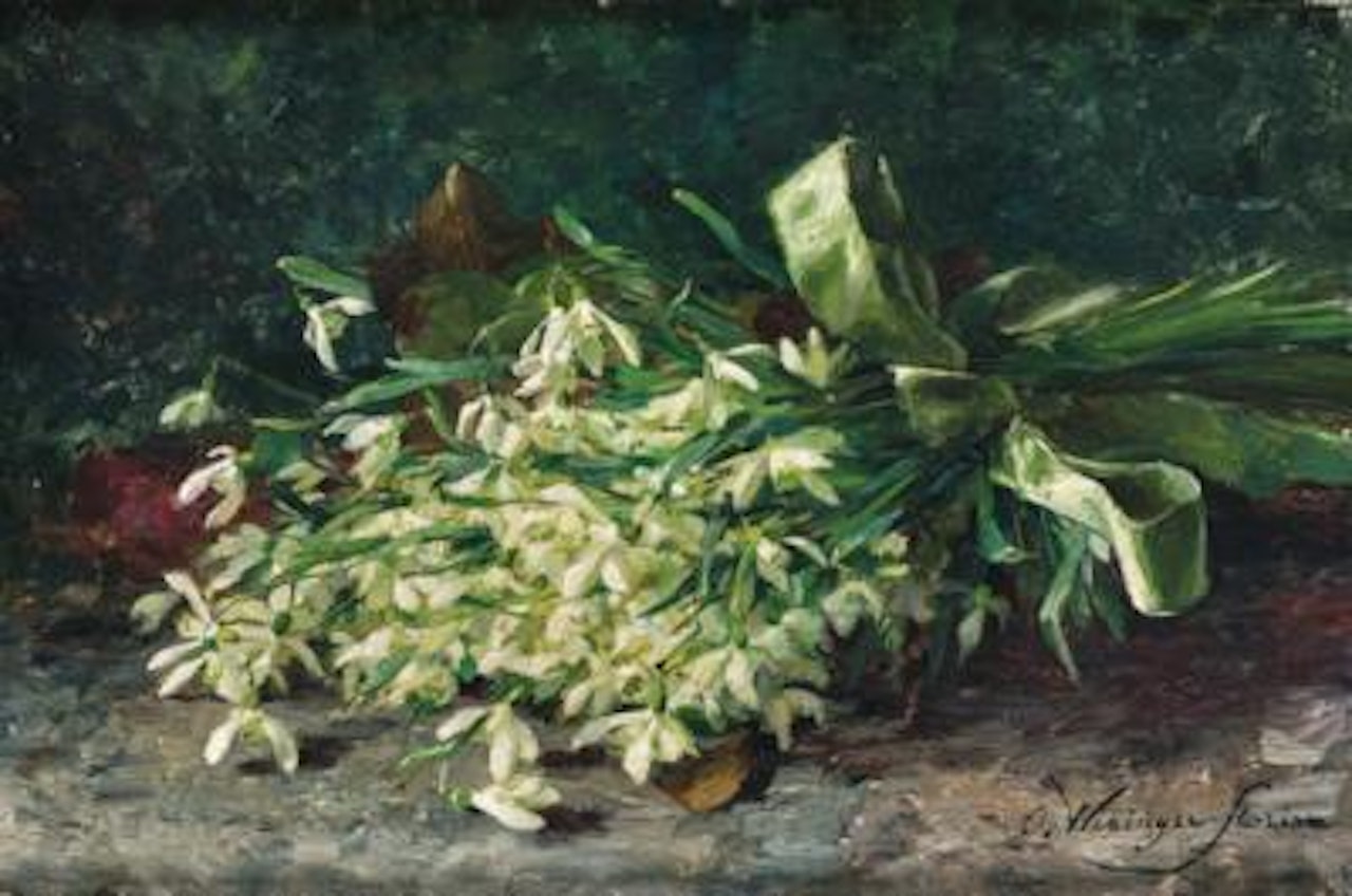 A Bunch of Snowdrops by Olga Wisinger-Florian