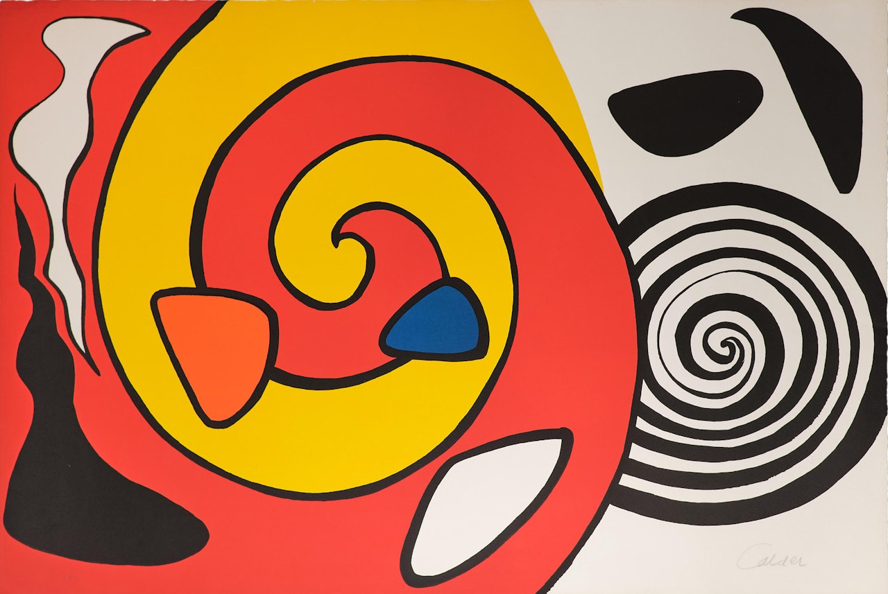 Spirals and Forms by Alexander Calder