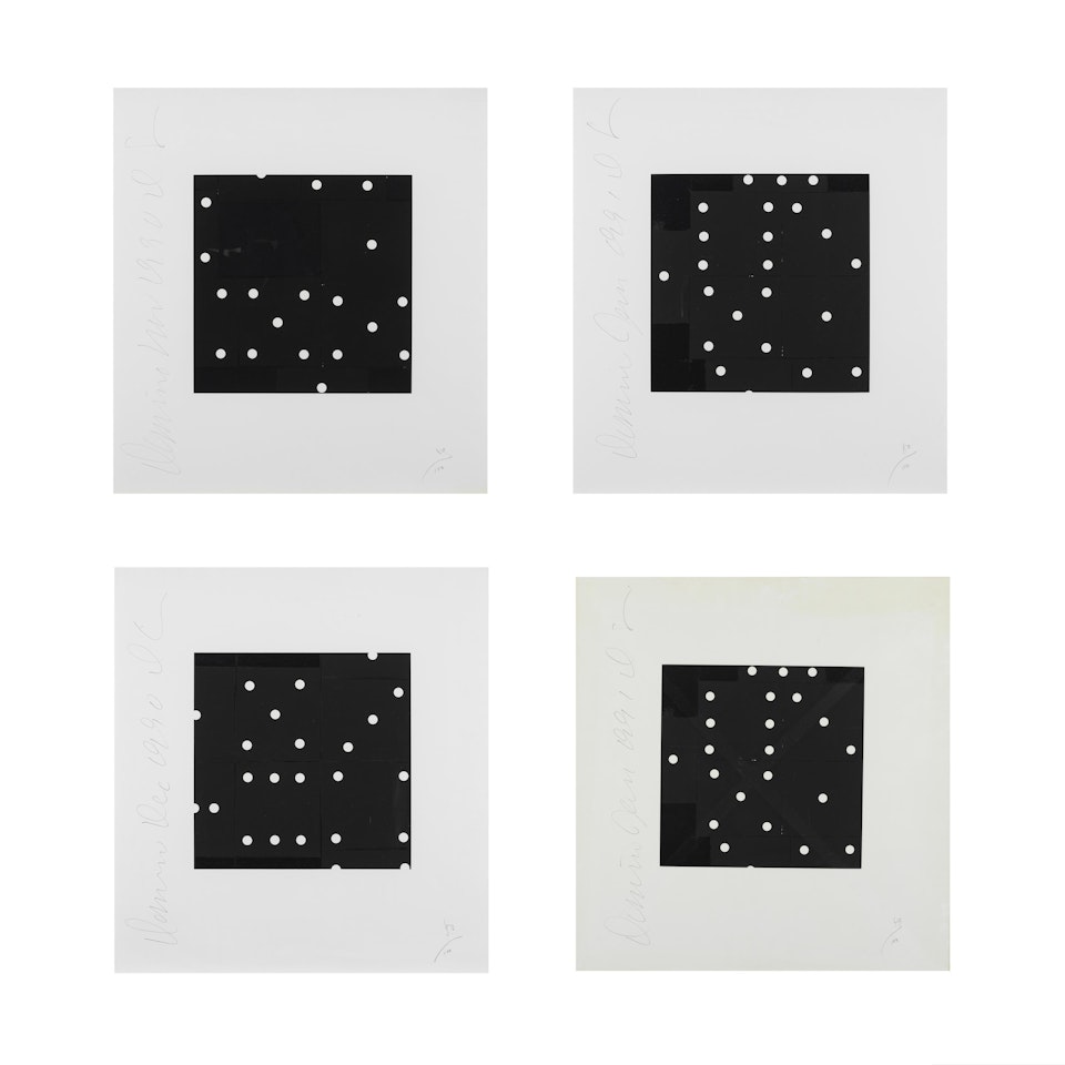 Dominos I,II,III,IV by Donald Sultan