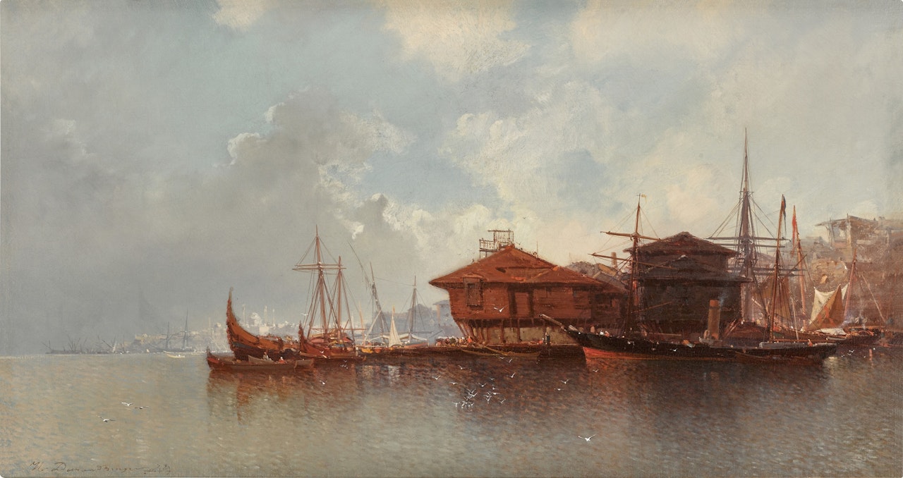 View of the Bosphorus by Jean Baptiste Henri Durand-Brager