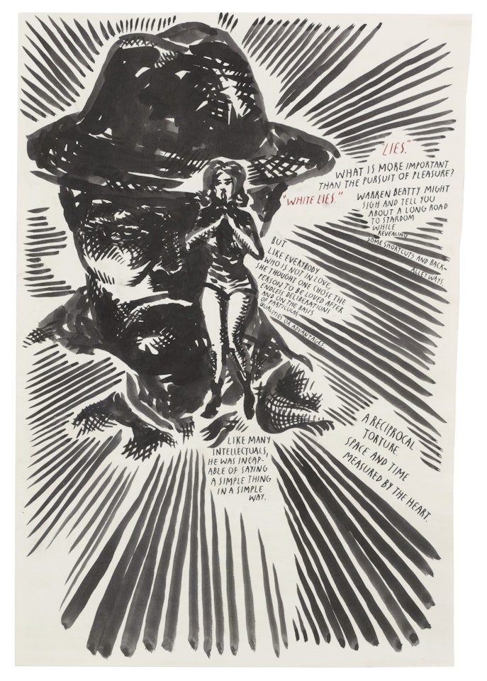 Untitled (Lies) by Raymond Pettibon