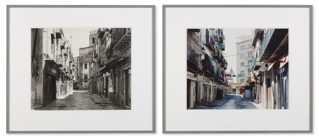 (i) Strasse in Palermo I(ii) Strasse in Palermo II; (i) Strasse in Palermo I (ii) Strasse in Palermo II by Thomas Struth