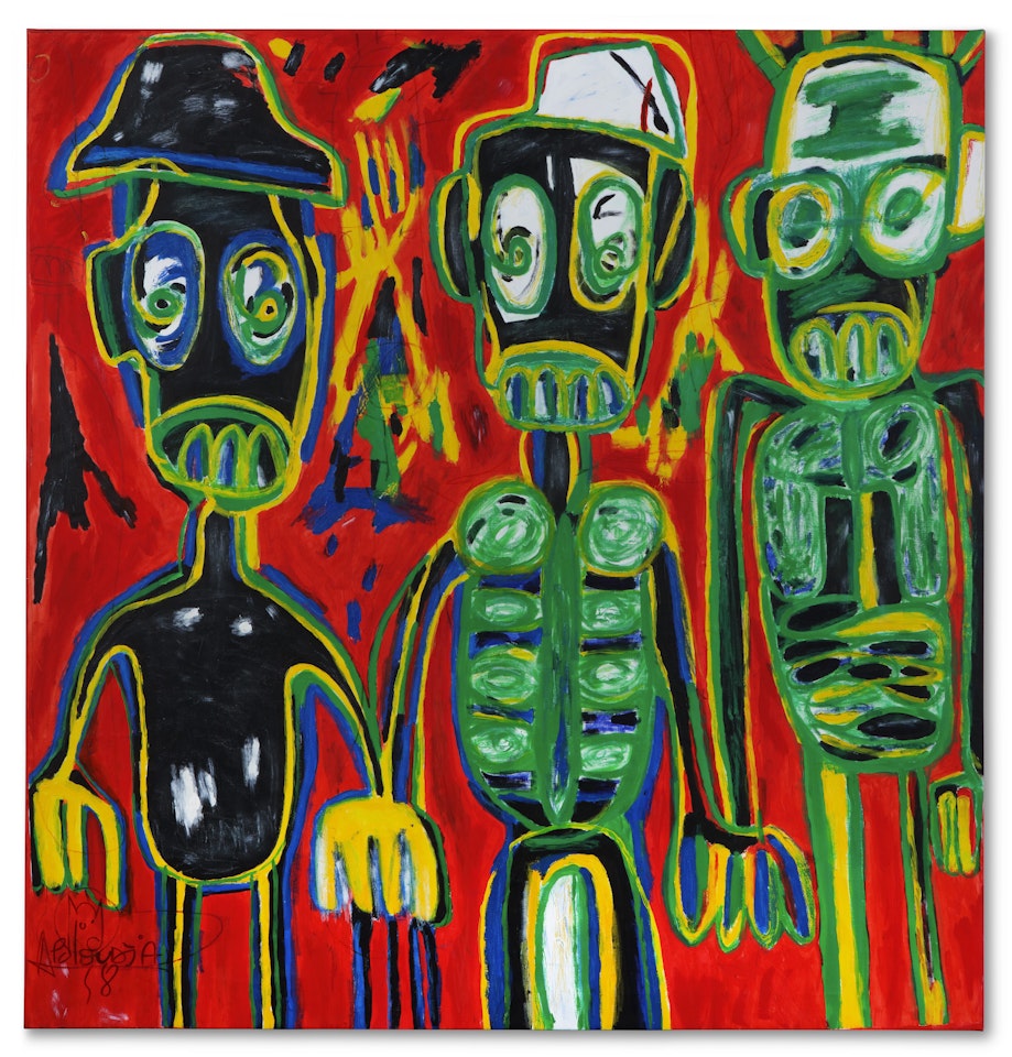 Les trois amis II by Aboudia Abdoulaye Diarrassouba