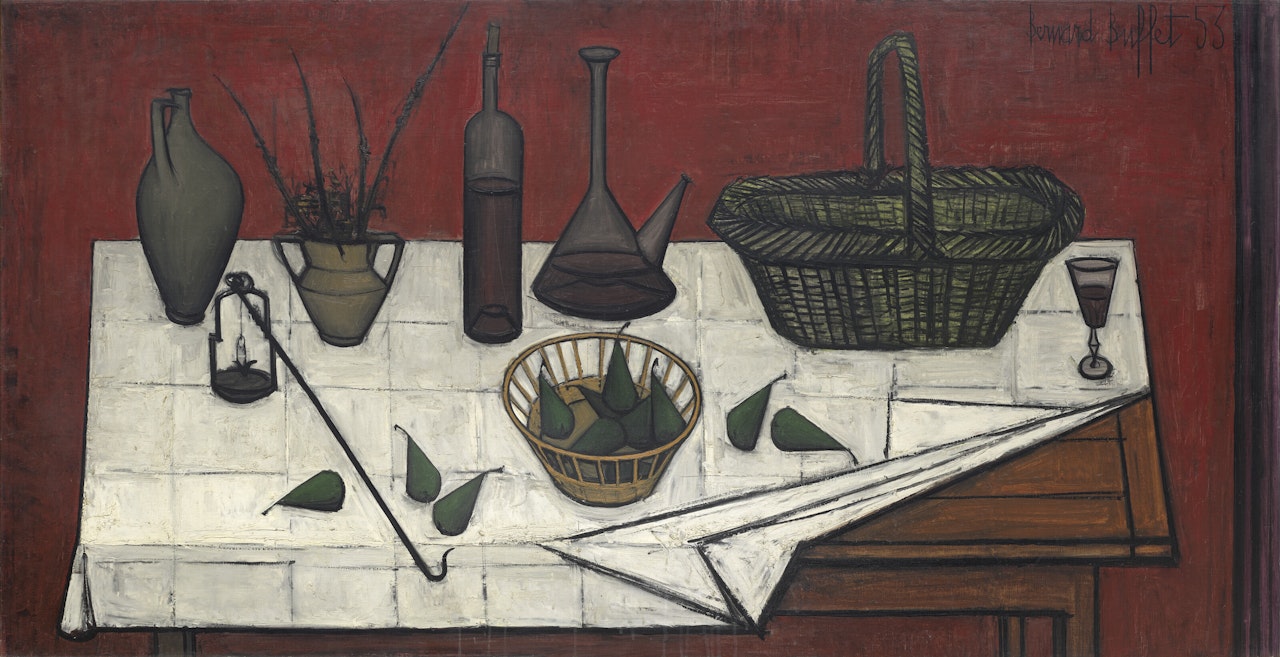 Buffet, B.; Nature morte sur une table by Bernard Buffet