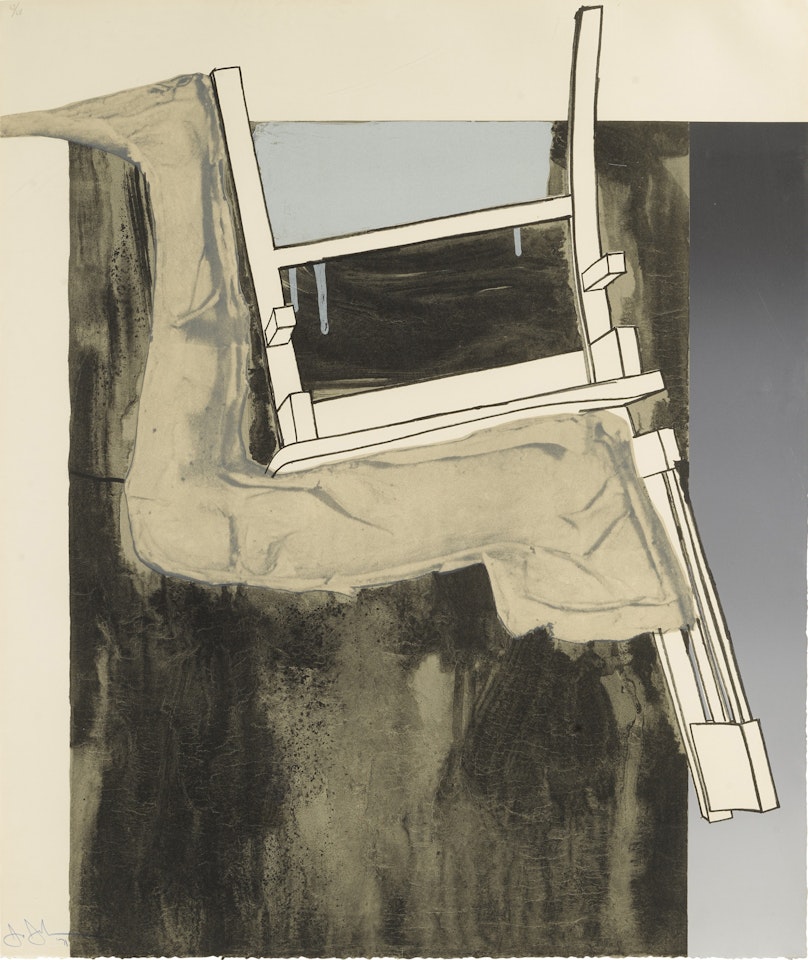 Leg and Chair, from Fragment-According to What (ULAE 90) by Jasper Johns
