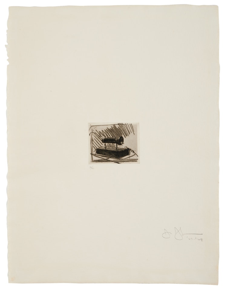 Flashlight I, from 1st Etchings, 2nd State (ULAE 58) by Jasper Johns