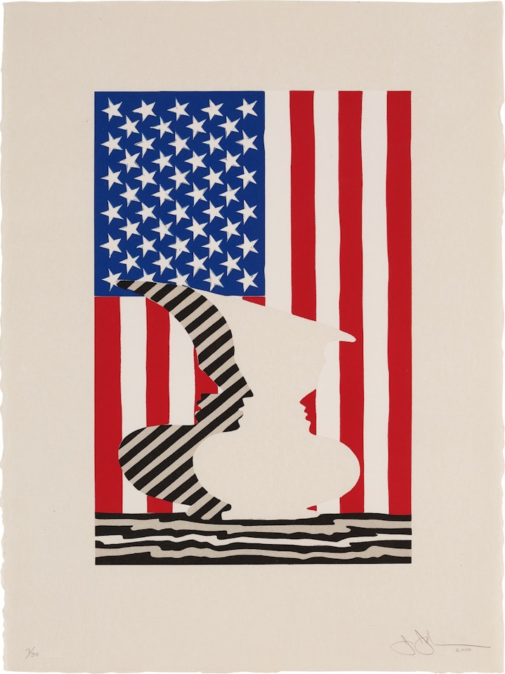 Untitled (Flag and Vase) by Jasper Johns