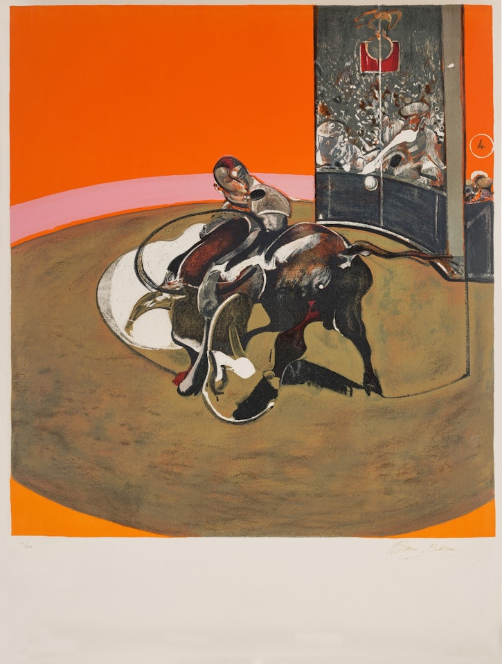 Étude pour une Corrida, after Study for Bullfight No. 1 (Sabatier 10) by Francis Bacon