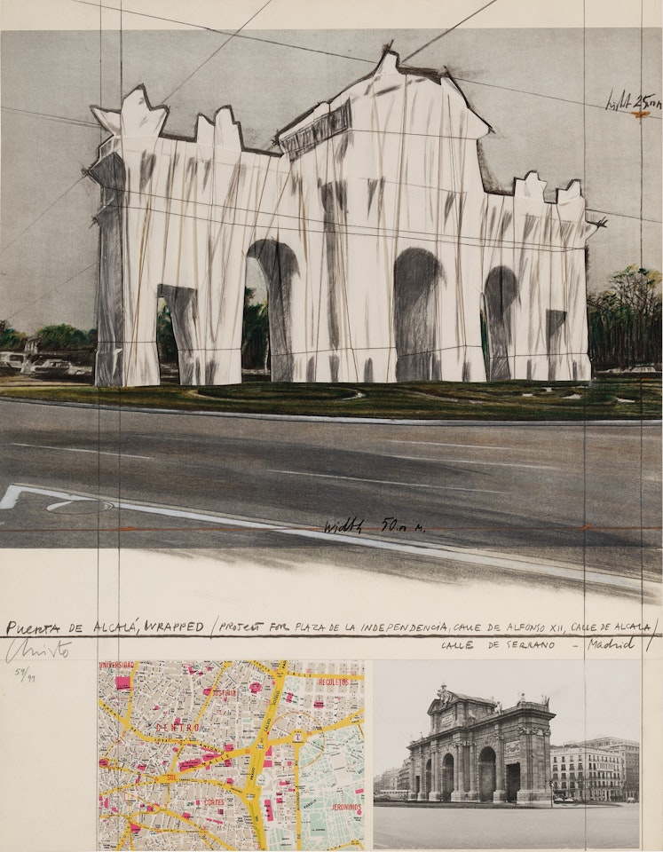 Puerta de Alcalá, Wrapped, Project for Madrid (Schellmann 107) by Christo
