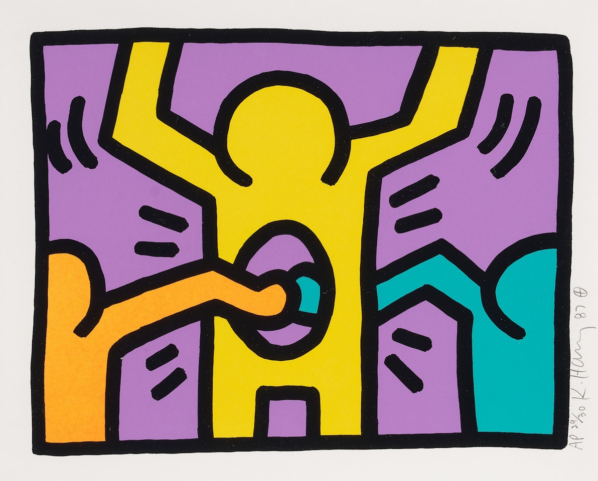 Pop Shop I: One Plate (see Littman p. 83) by Keith Haring