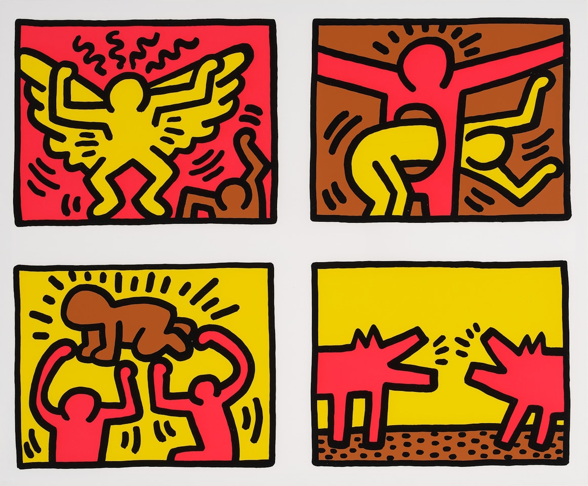 Pop Shop Quad IV (Littman p. 142) by Keith Haring