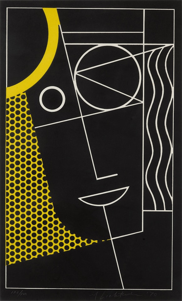 Modern Head #2, from Modern Head Series (Corlett 92) by Roy Lichtenstein