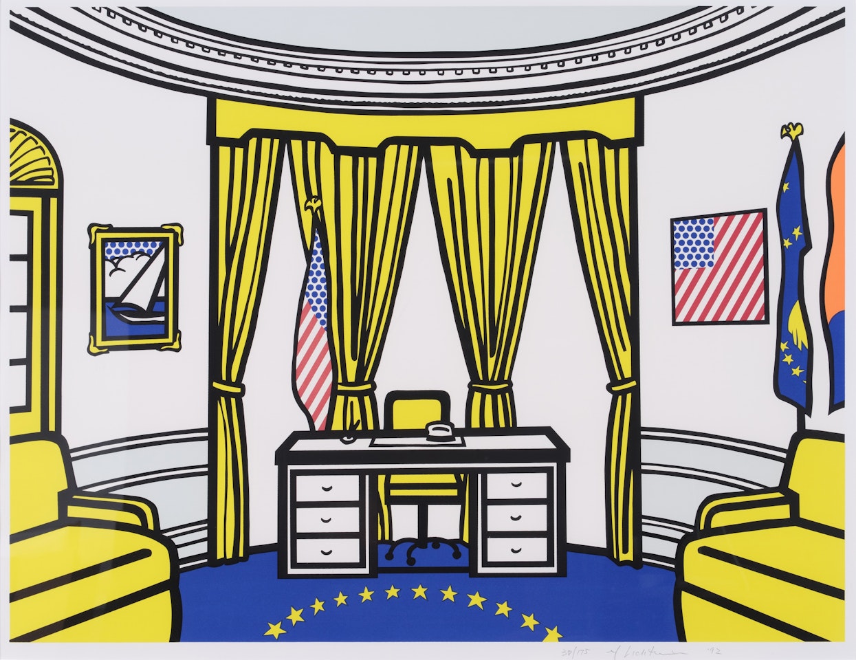 The Oval Office (Corlett 277) by Roy Lichtenstein