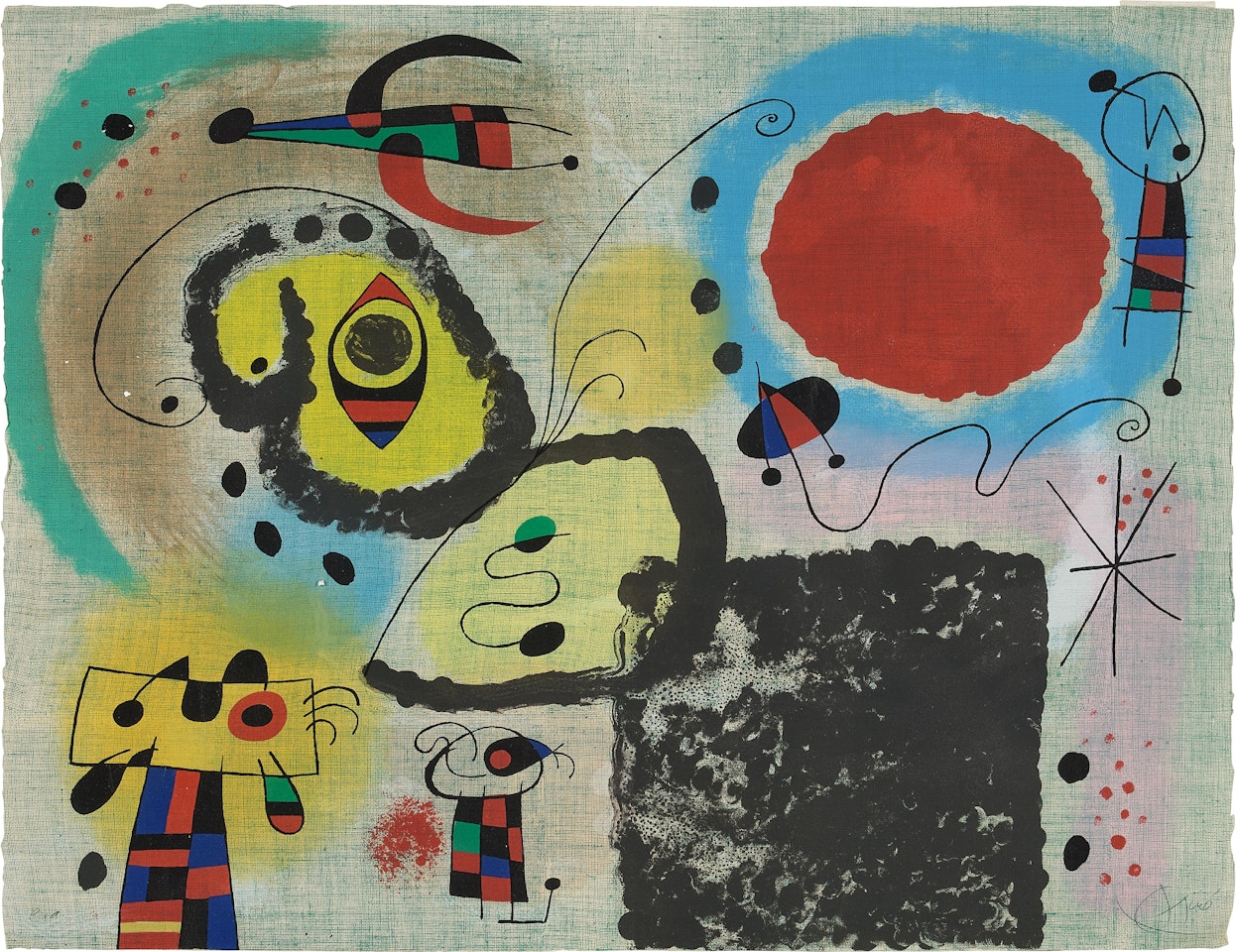 Centennaire pour L"Imprimerie Mourlot (Mourlot 190) by Joan Miró