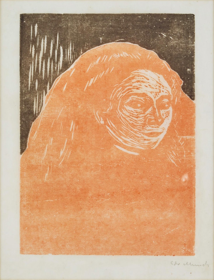 Woman"s Head (Schiefler 130; Woll 153) by Edvard Munch