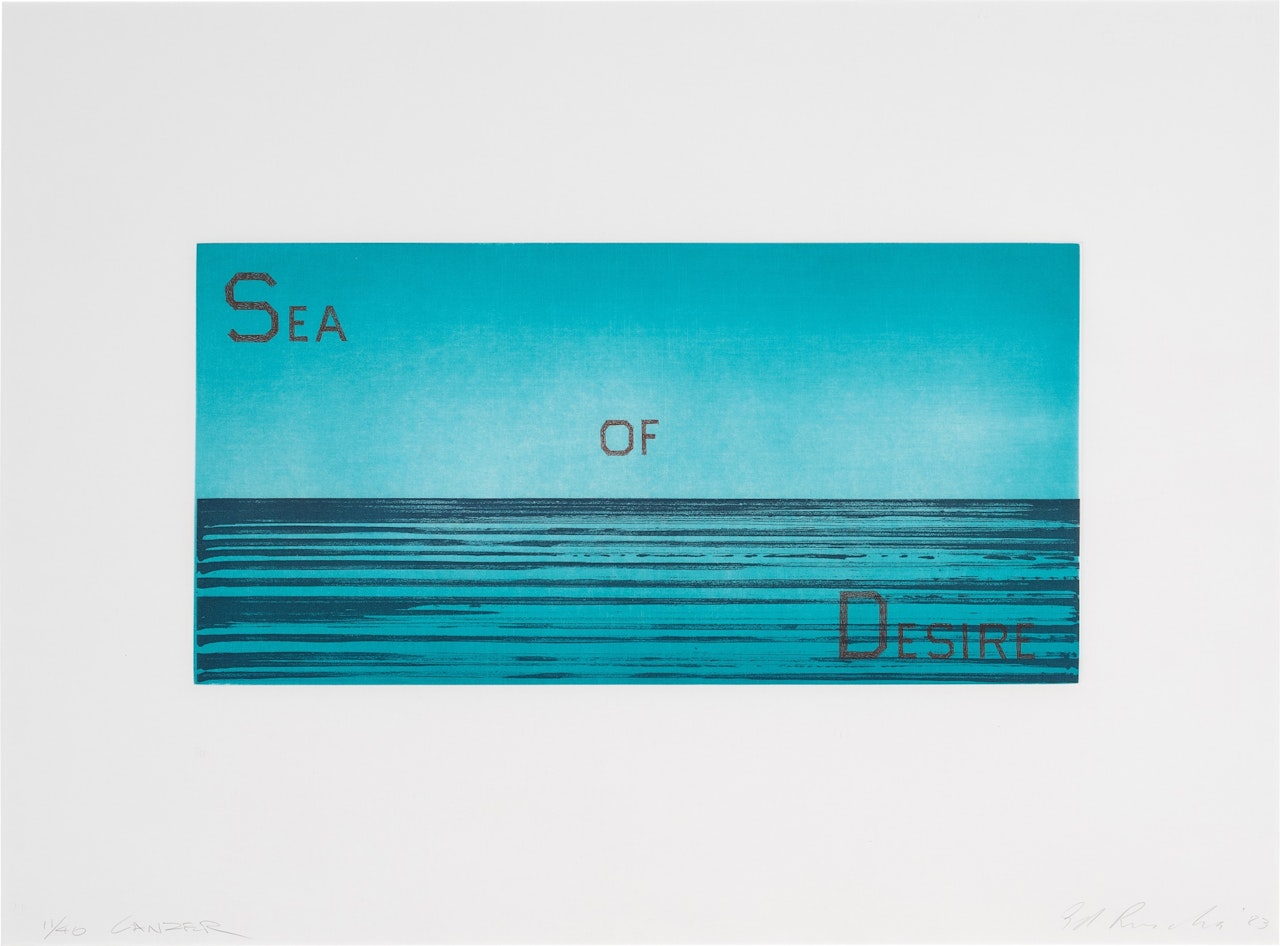 Sea of Desire (Engberg 138) by Ed Ruscha