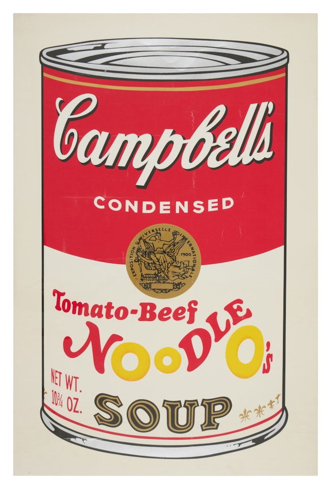 Tomato-Beef Noodle O"s, from Campbell"s Soup II (F. & S. II.61) by Andy Warhol