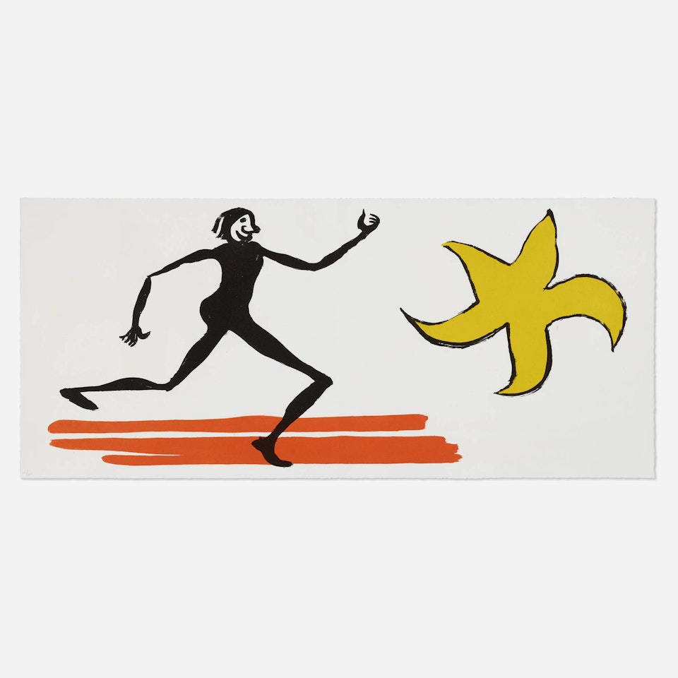 Untitled (Star and Figure) (from the Le sacrilège d"Alan Kent suite) by Alexander Calder