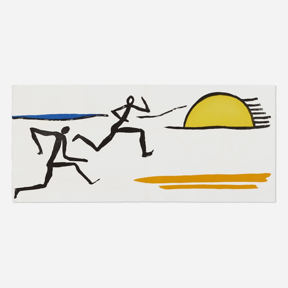 Untitled (Sunset Runners) (from the Le sacrilège d"Alan Kent suite) by Alexander Calder