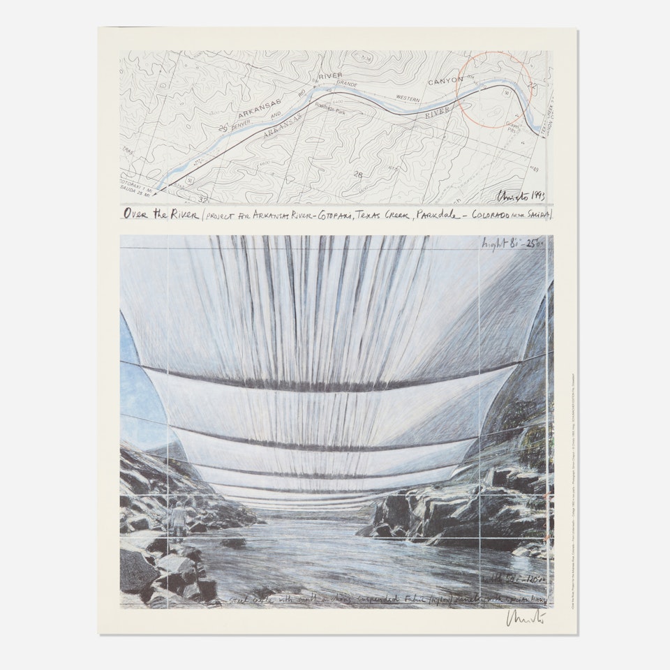 From Below (Over the River / Project for the Arkansas River, Colorado) by Christo