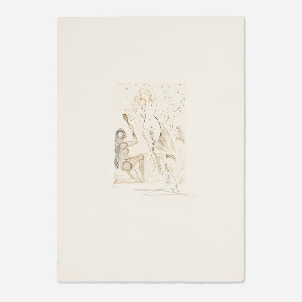 Blanchefleur (from the Le Décameron portfolio) by Salvador Dali