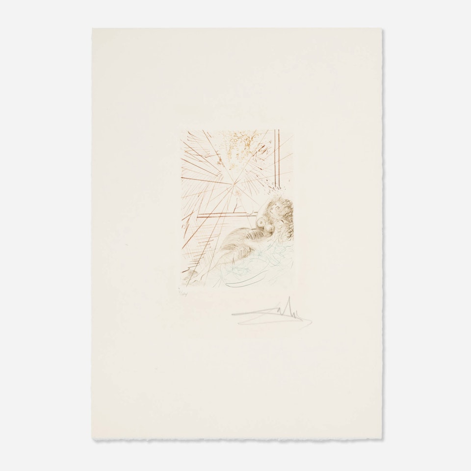 L"Ange Gabriel (from the Le Décameron portfolio) by Salvador Dali