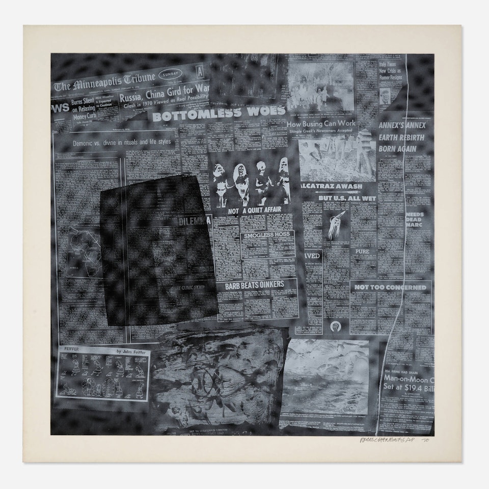 Untitled I (from the Surface Series, from Currents suite) by Robert Rauschenberg