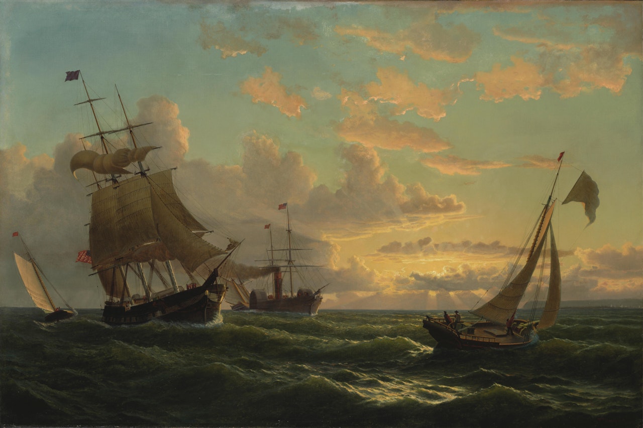 Fresh Breeze off Sandy Hook by William Bradford
