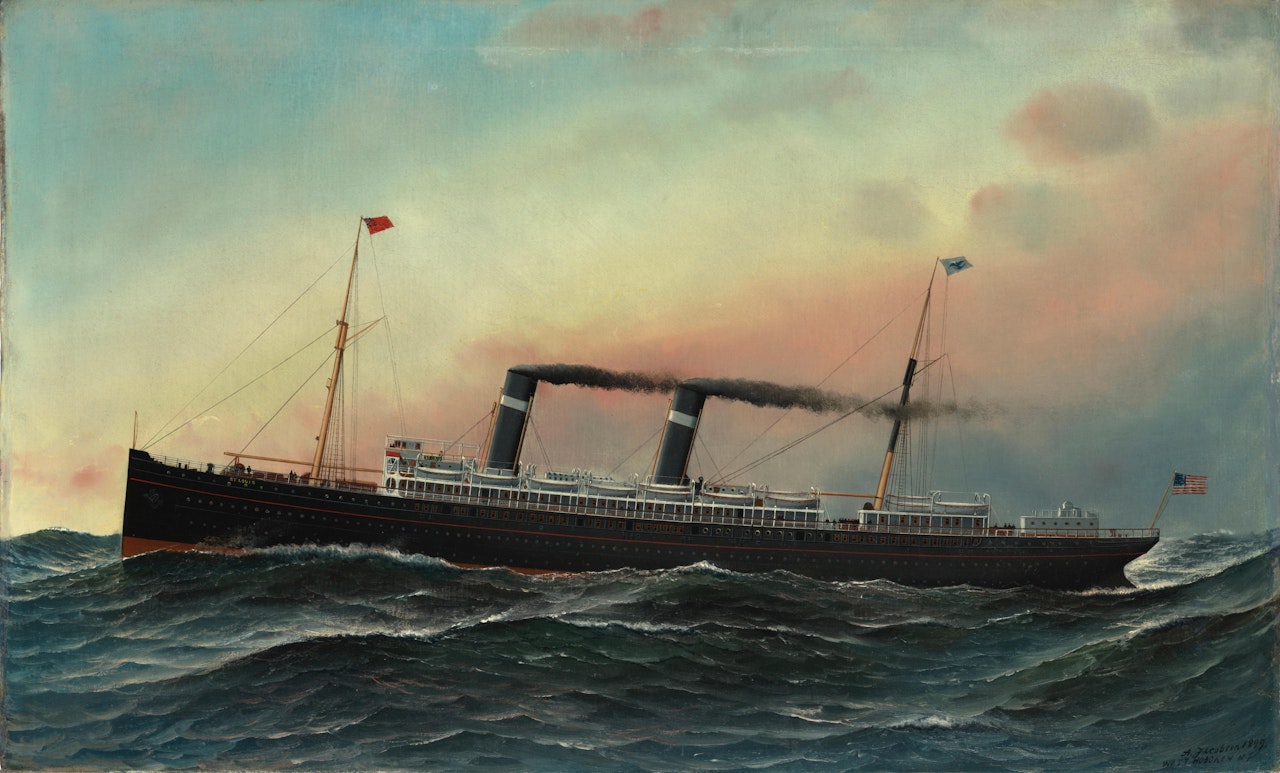 The American Steam-Sailer St. Louis by Antonio Jacobsen