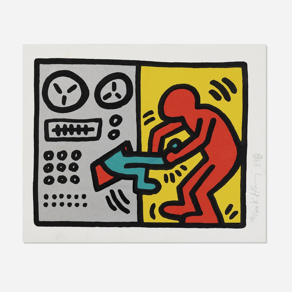 Untitled (from the Pop Shop III series) by Keith Haring