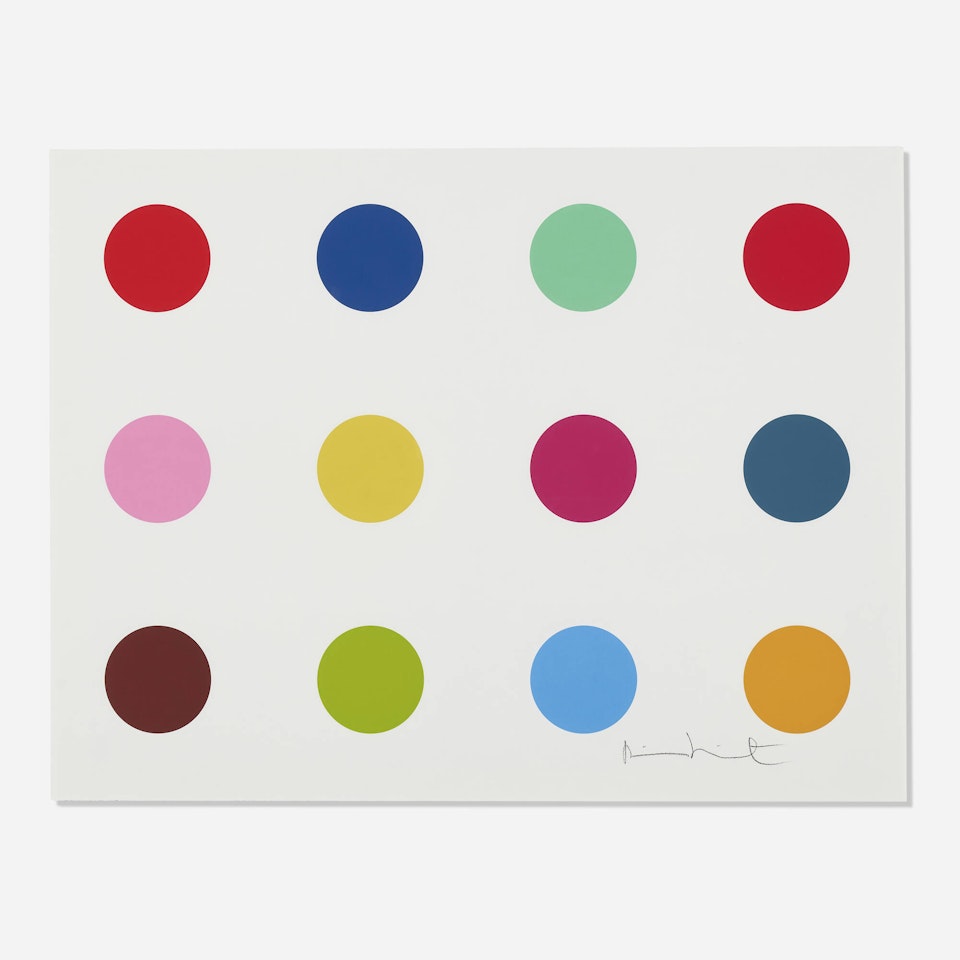 Methionine (from the from 12 Woodcut Spots portfolio) by Damien Hirst