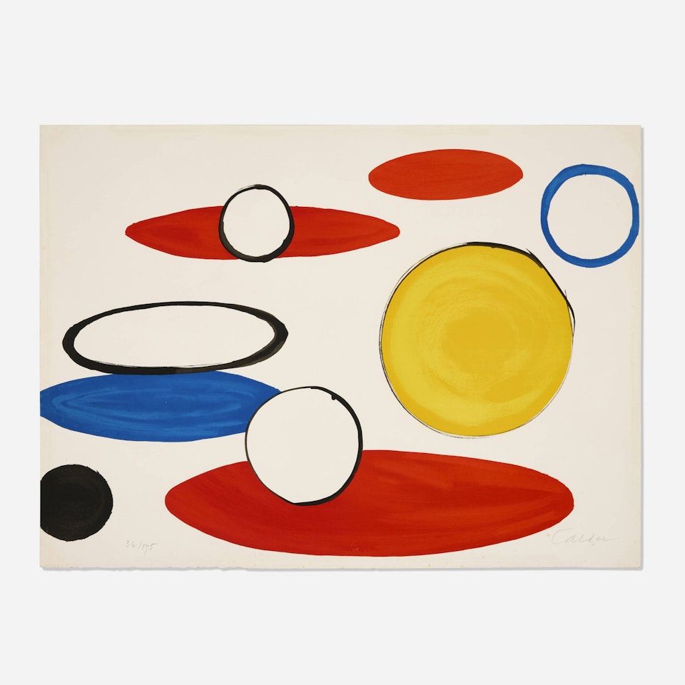 White Circles and Ellipses (from the Our Unfinished Revolution portfolio) by Alexander Calder