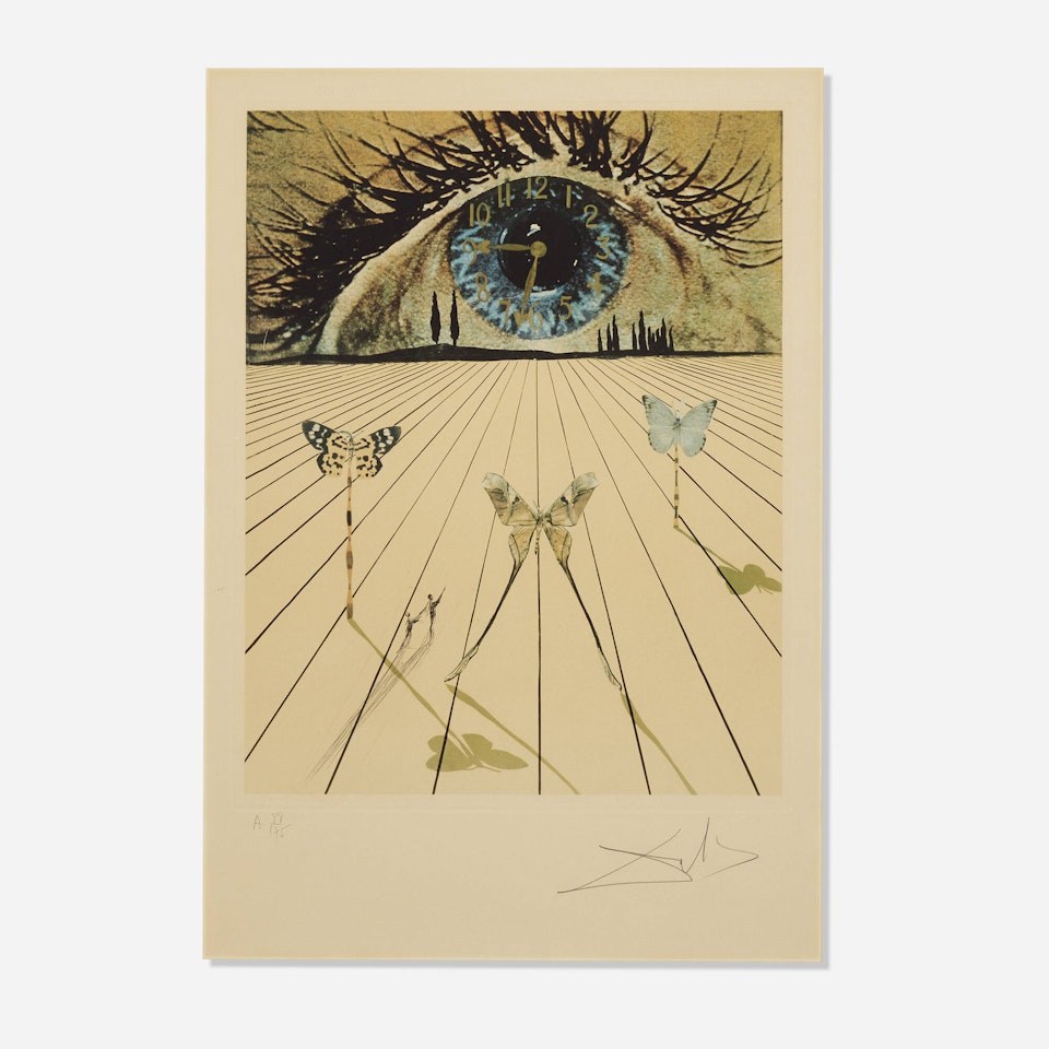 Eye of Surrealistic Time (from the Memories of Surrealism portfolio) by Salvador Dali