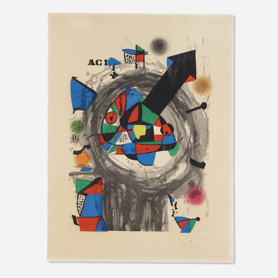 Personnage à la flèche noire by Joan Miró