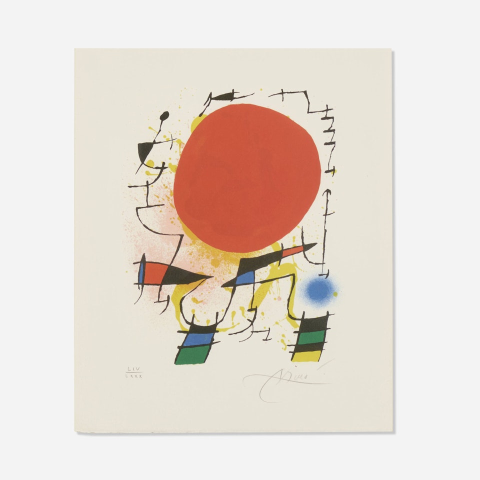 Le soleil rouge by Joan Miró