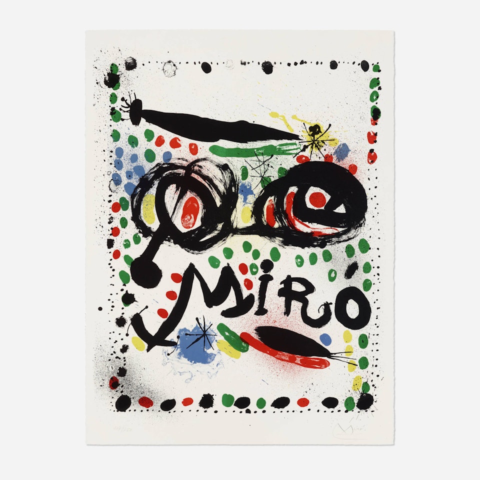 Joan Miró Graphics, Philadelphia Museum of Art exhibtion poster by Joan Miró