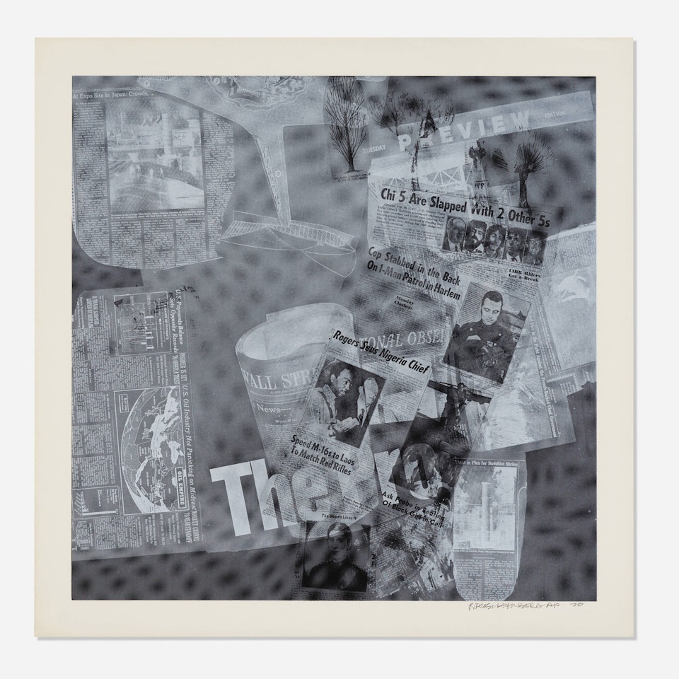 Untitled V (from the Surface Series, from Currents suite) by Robert Rauschenberg