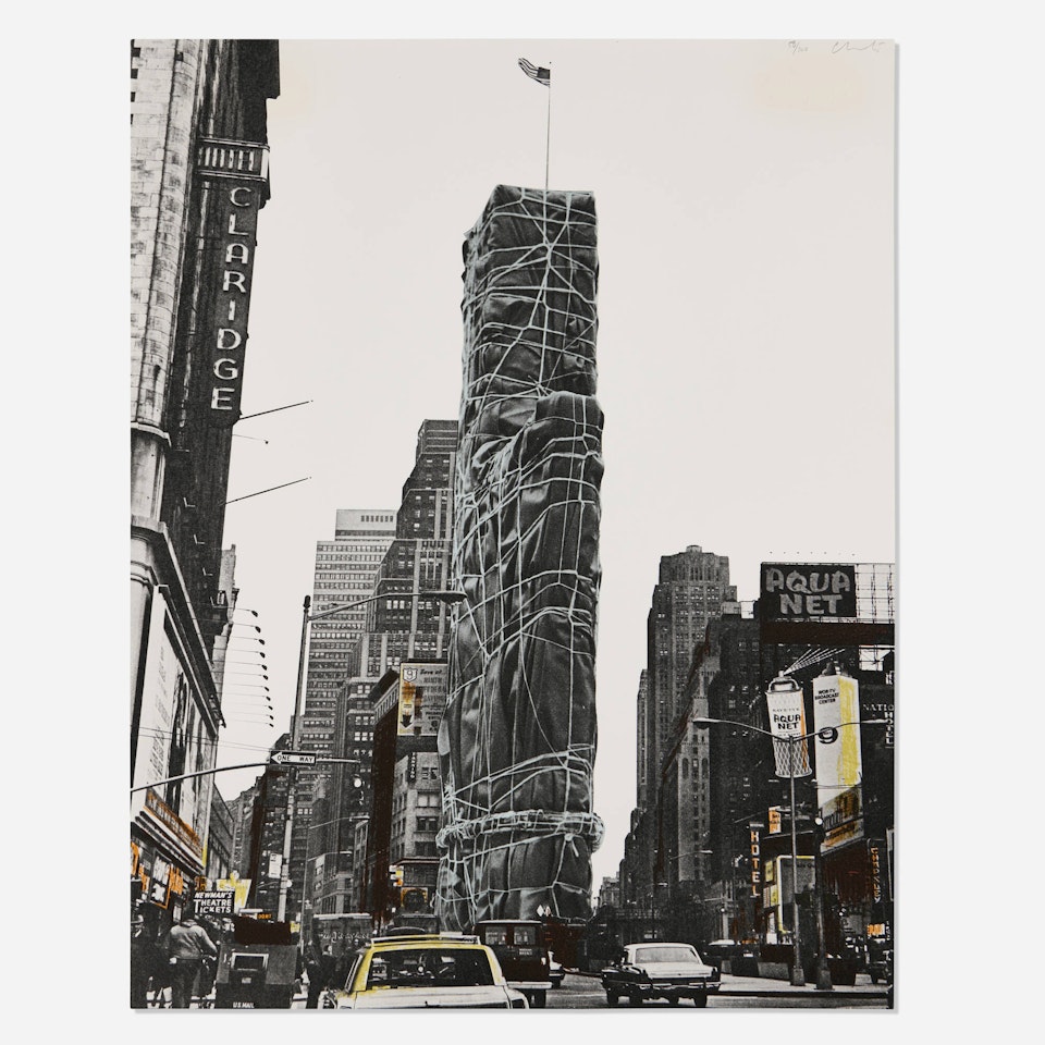 Allied Chemical Tower, Packed, Project for Number 1, Times Square, New York (from the (Some) Not Realized Projects portfolio) by Christo