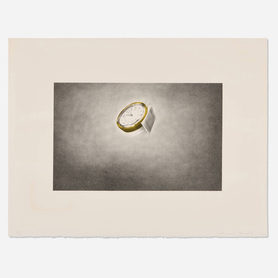 Clock (from the Domestic Tranquility series) by Ed Ruscha
