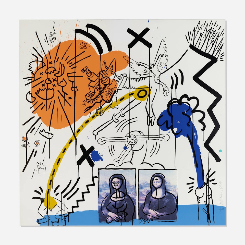 Plate 2 (from the Apocalypse portfolio) by Keith Haring