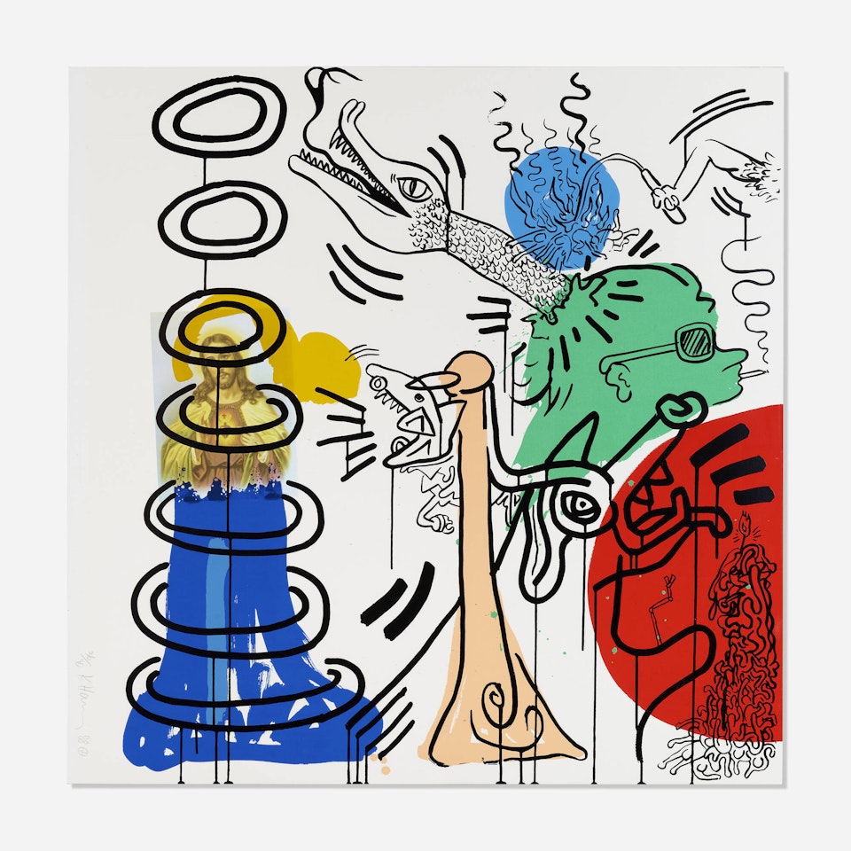 Plate 5 (from the Apocalypse portfolio) by Keith Haring