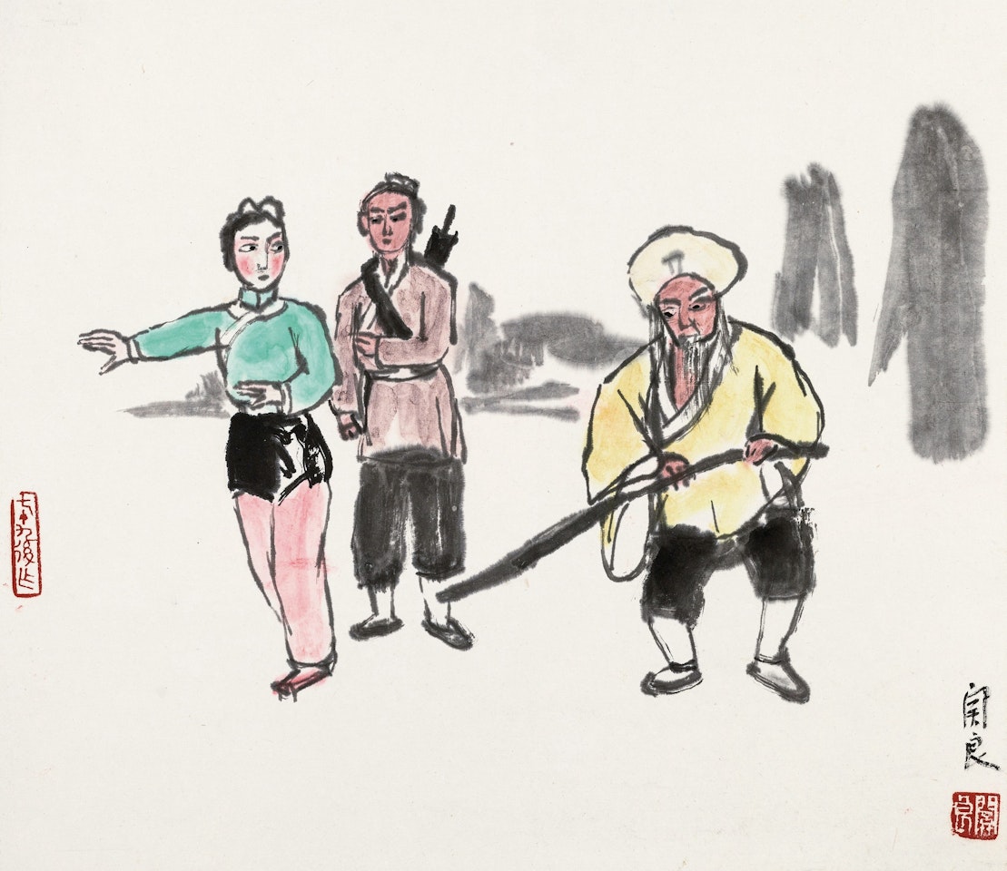 CHINESE OPERA FIGURES by Guan Liang