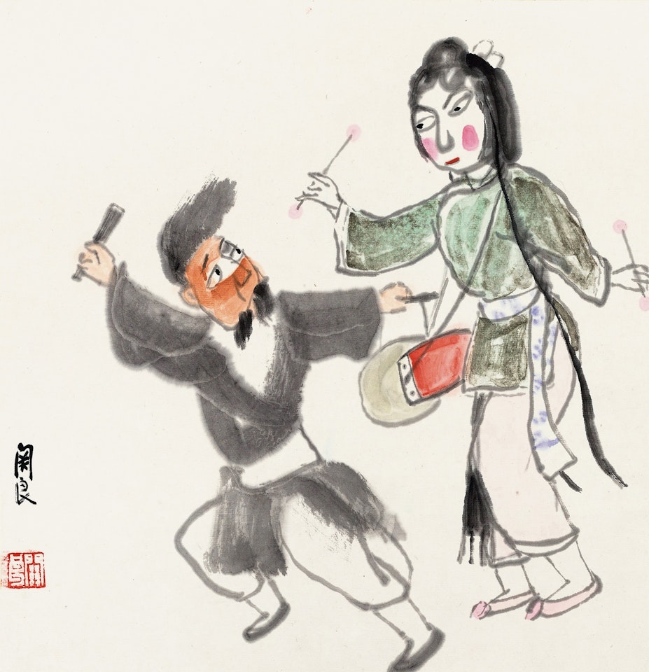 CHINESE OPERA FIGURES by Guan Liang