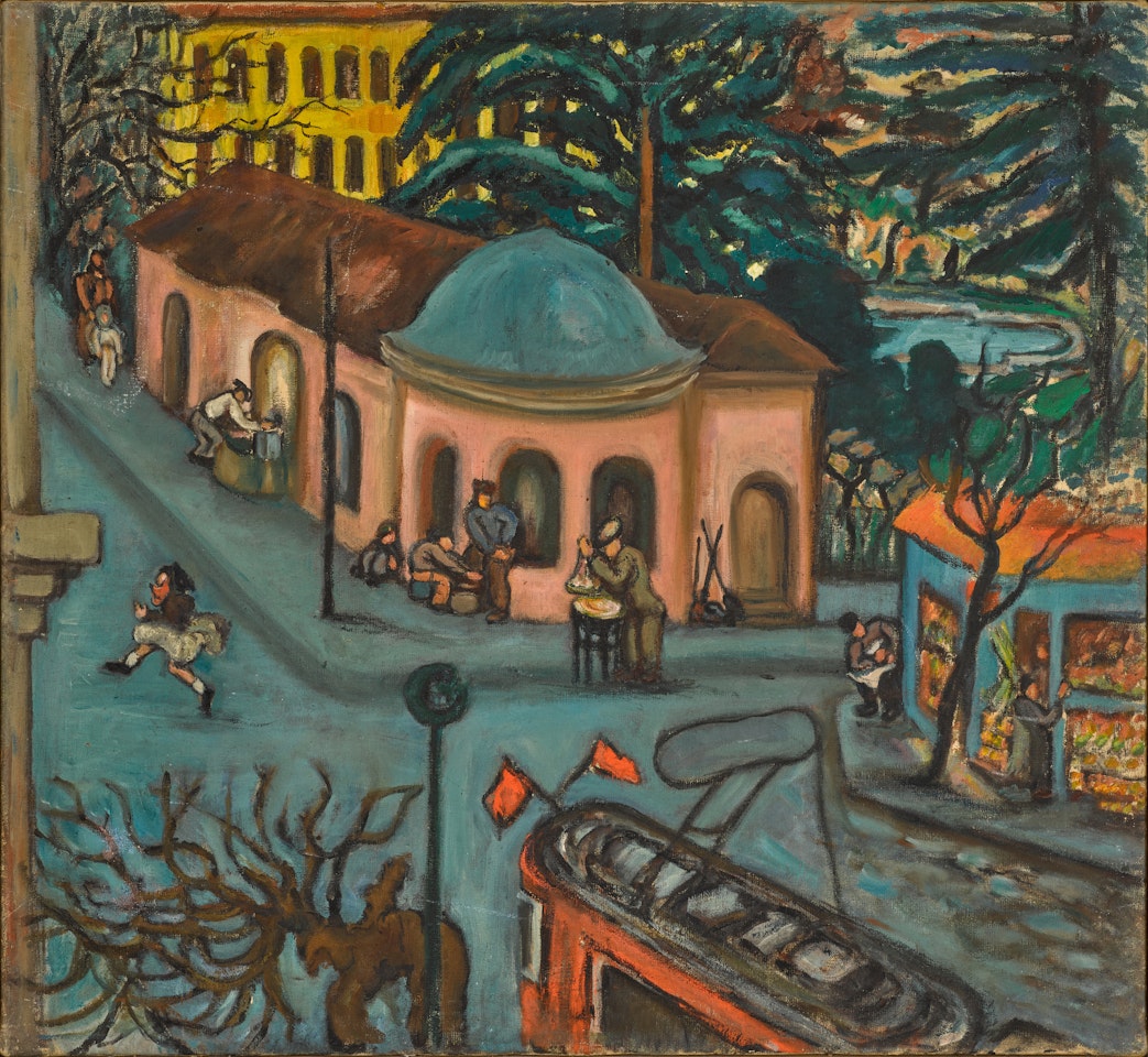 Untitled (View from the Artist"s studio onto Tesvikiye Caddesi) by Fahr-El-Nissa Zeid