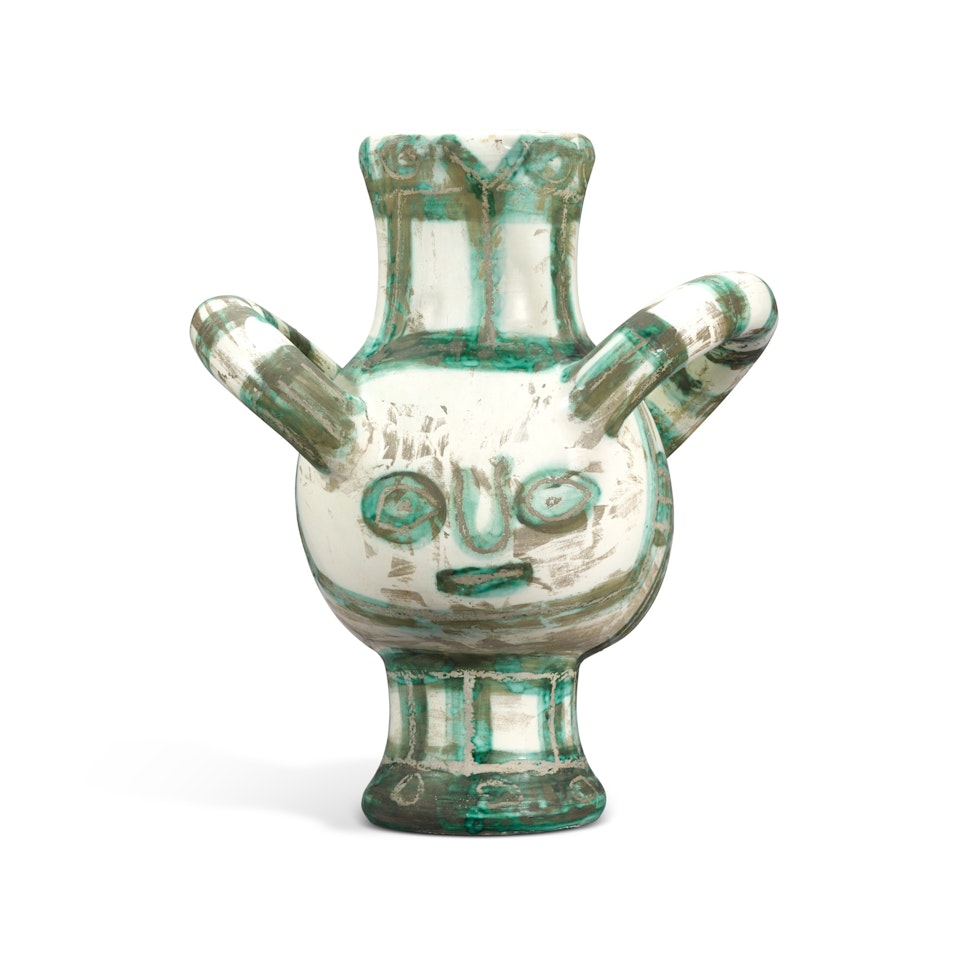 Vase gros oiseau vert (A. R. 453) by Pablo Picasso