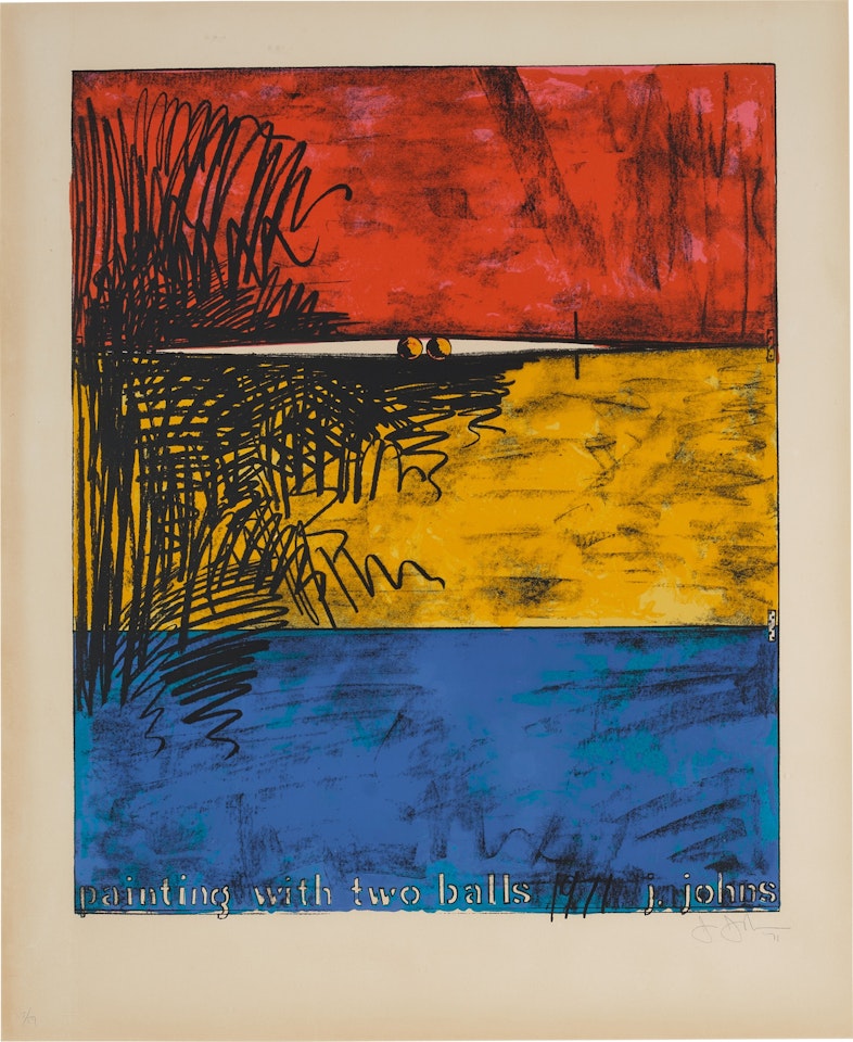 Painting with Two Balls (ULAE 87) by Jasper Johns