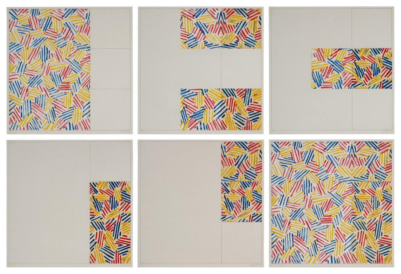 6 Lithographs (After "Untitled 1975") (ULAE 174-179) by Jasper Johns