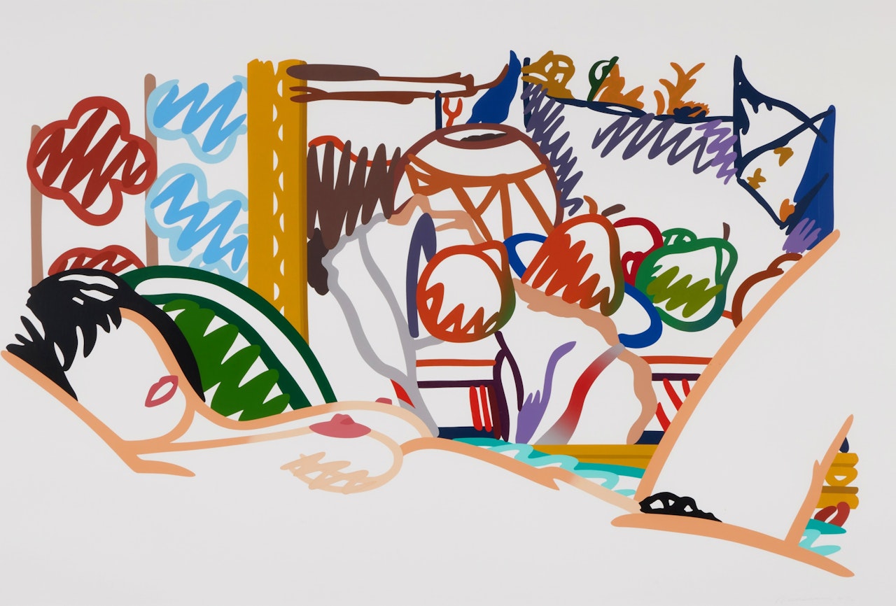 Monica Nude with Cezanne, from Portfolio 90 by Tom Wesselmann